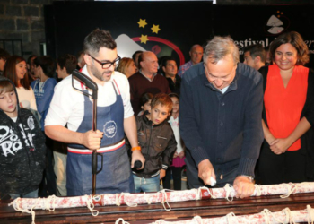 Sergio Fernández: La marca Tandil en el salame más largo del mundo