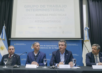 El gobierno nacional desestimó fijar distancias mínimas para las aplicaciones