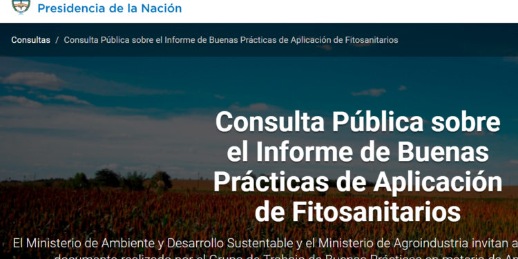 Ya se pueden sugerir medidas para regular las aplicaciones de agroquímicos