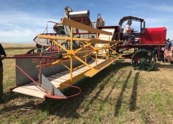 La birome, el dulce de leche y… ¡la cosechadora! Después de 90 años volvió a funcionar la Rotania
