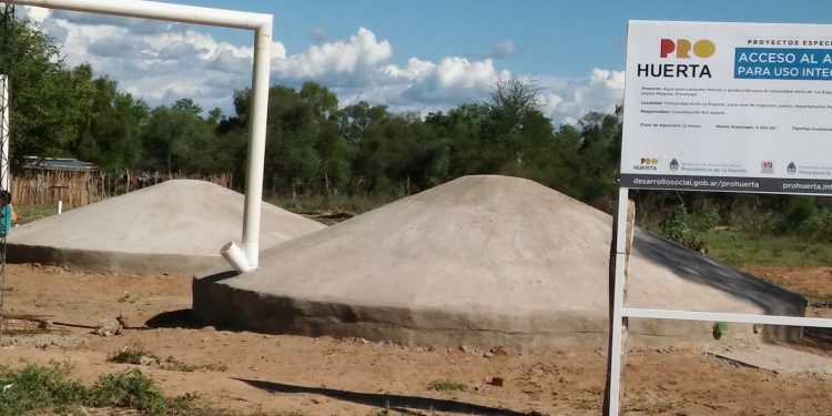 Las cisternas del Prohuerta permitieron que 4.000 familias rurales mejoraran su acceso al agua