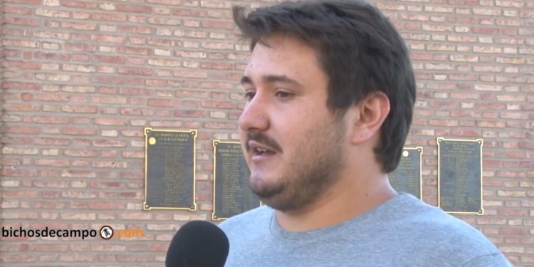 "Existe desinformación con un poco de resentimiento hacia el sector agropecuario", percibe el joven Federico Parisi