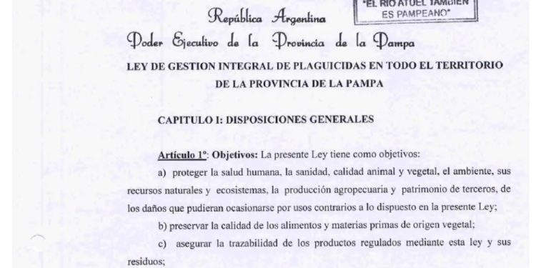El gobierno de La Pampa quiere imponer vedas de 500 metros para la aplicación terrestre de agroquímicos