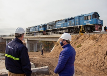 Una muy buena noticia: Dan por concluida una obra clave para que el tren Belgrano Cargas llegue hasta los puertos de Timbúes