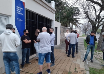 Solidarios con Víctor Fontana, una víctima frecuente del abigeato, los productores de Reconquista reclamaron al fiscal por mayor seguridad