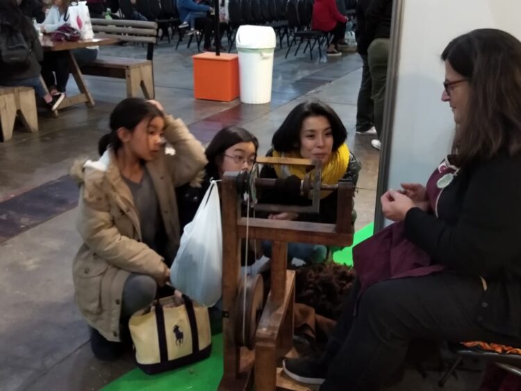 Mujeres que tejen en red: Verónica Torassa coordina un grupo de hiladoras que encontraron un oficio en el telar