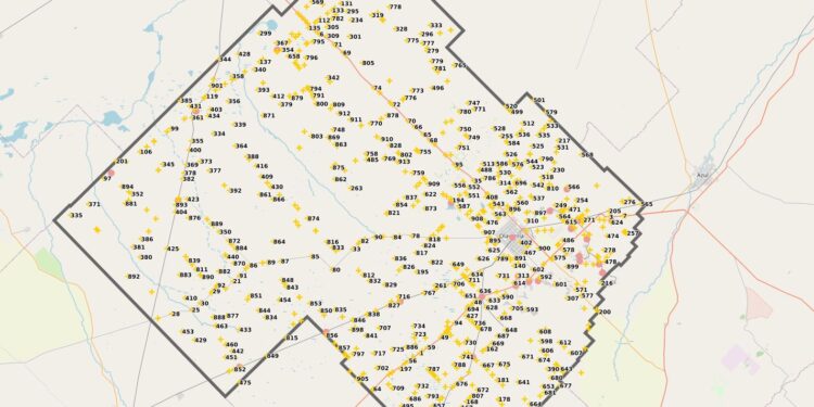 Olavarría ya tiene su propio mapa de tranqueras para facilitar la identificación de establecimientos rurales