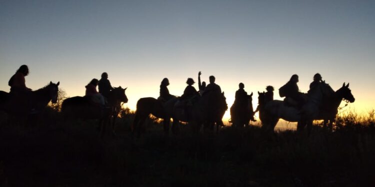 Evelaine y su bella familia elaboran vinagres biodinámicos en toneles de roble, mientras cabalgan bajo la luz de la luna