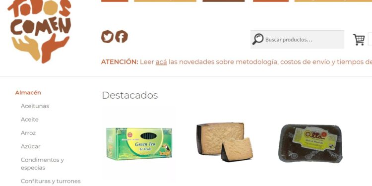 Todos comen, un mercado virtual de alimentos de la agricultura familiar, donde el productor se queda con 80% del valor final de venta