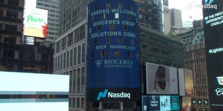 Bioceres subió casi un 5% en el primer día de cotización en el Nasdaq y acumula una ganancia anual del 190%