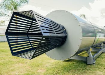 No es una máquina espacial: El Rotorbuey se alimenta con residuos orgánicos y permite obtener compost