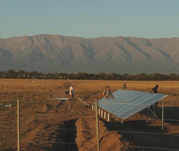 Dos hermanos montaron en plena pandemia una empresa de energías limpias y ya están instalando un parque solar para regar 30 hectáreas en Villa Dolores