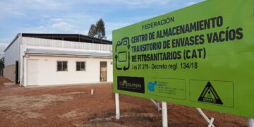 Recuperación de envases de fitosanitarios: Entre Ríos abrió su primer CAT en la localidad de Federación