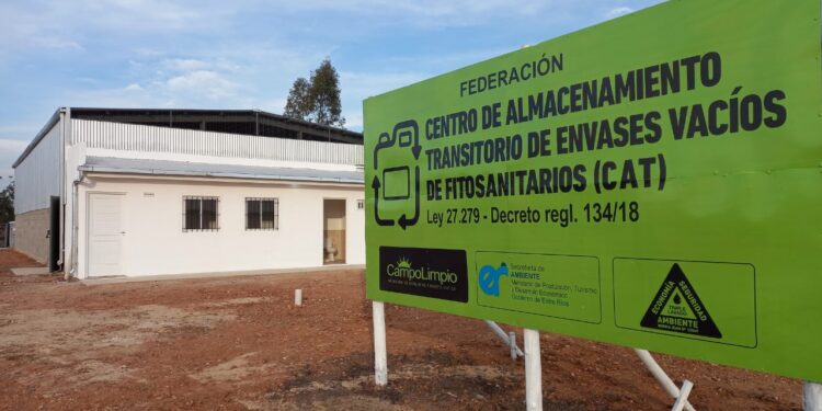 Recuperación de envases de fitosanitarios: Entre Ríos abrió su primer CAT en la localidad de Federación