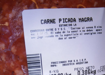 A partir de ahora la comercialización de carne picada envasada deberá hacerse con rotulados orientados a garantizar la inocuidad