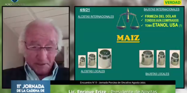 Erize: “Tengo temor que en pocas semanas más se apague la luz en el mercado de maíz”