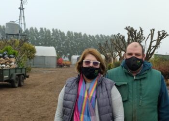 Karina y Daniel mantienen viva la tradición viverista en San Pedro, pero la falta de personal les pone un techo: “Tuvimos que achicar 50% la producción a campo”
