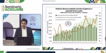 La capacidad ociosa de la industria aceitera argentina alcanzó un récord histórico del 43%