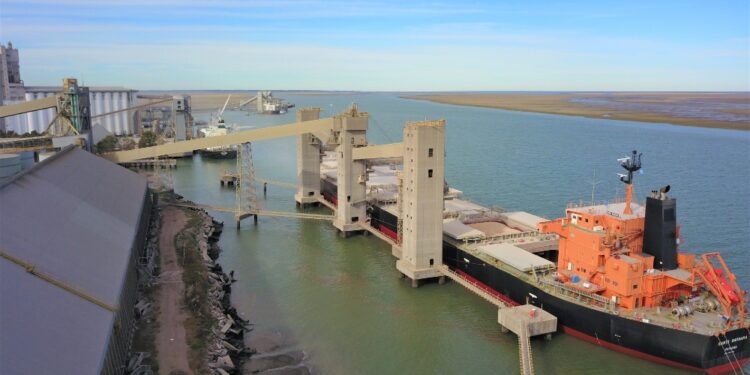 Récord histórico de embarques en el Puerto de Bahía Blanca gracias a la bajante del río Paraná