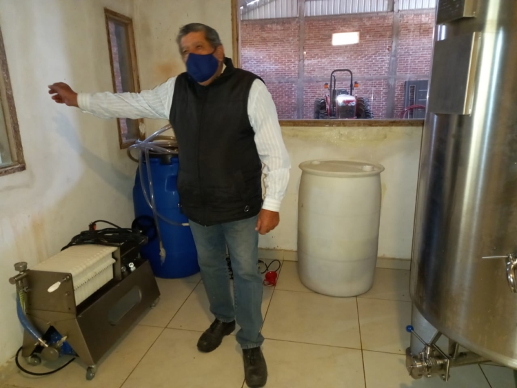 Pequeña gran lección del encargado de una finca: “Al olivo se lo llama planta vecera, porque a veces da, a veces no…”, dice Horacio Aguero