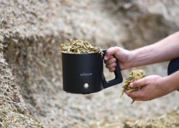 No es un mate, no es un avión: Es una extraña copa conectada a la nube que permite medir las características de la materia seca