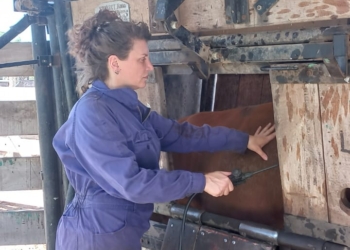 La veterinaria Lorena Caruso hace ecografías de vacunos y ovinos: “Hemos pasado a ser una parte importante en la tarea de mejoramiento animal”, se alegra